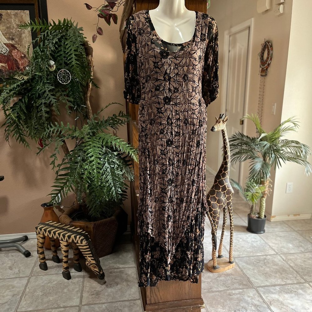 Dress layered long rayon